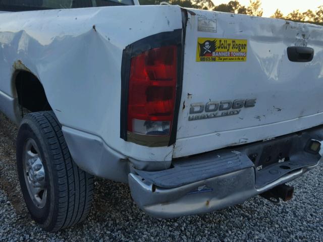 3D7KU28C64G227028 - 2004 DODGE RAM 2500 S WHITE photo 9
