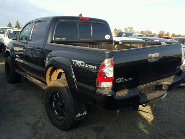 3TMLU4EN6FM194150 - 2015 TOYOTA TACOMA DOU BLACK photo 3