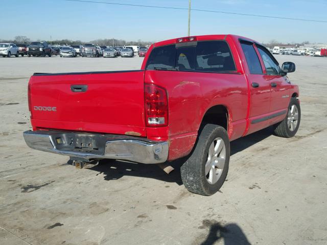 1D7HA18N94J258996 - 2004 DODGE RAM 1500 S RED photo 4