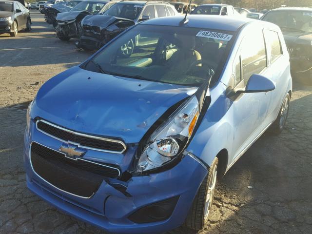 KL8CB6S95EC584481 - 2014 CHEVROLET SPARK LS BLUE photo 2