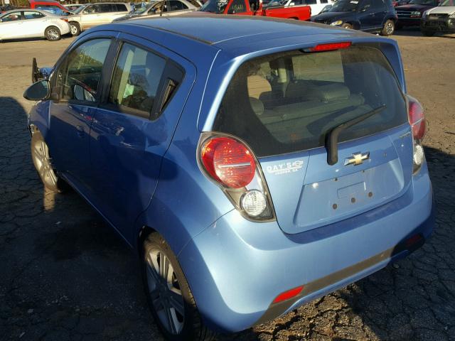 KL8CB6S95EC584481 - 2014 CHEVROLET SPARK LS BLUE photo 3