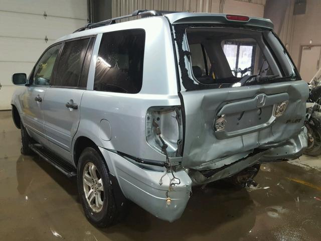 2HKYF18693H572899 - 2003 HONDA PILOT EXL GREEN photo 3