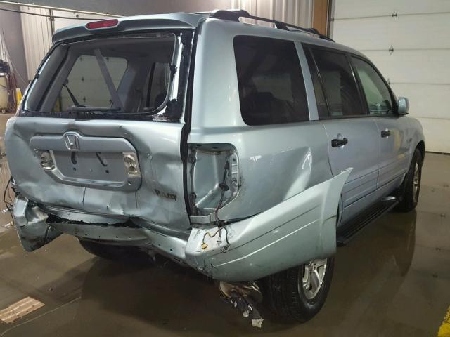 2HKYF18693H572899 - 2003 HONDA PILOT EXL GREEN photo 4