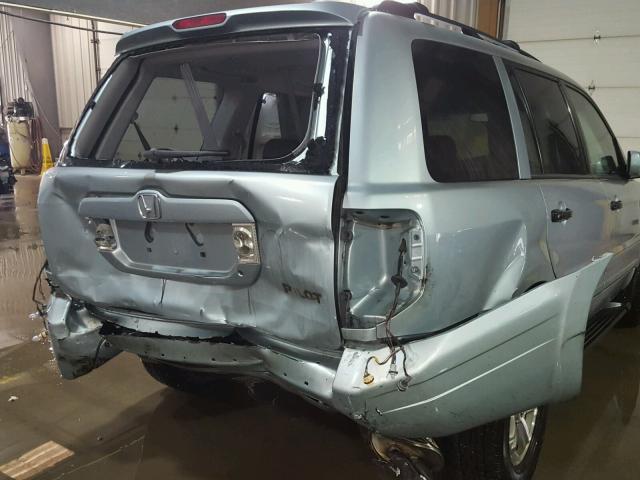 2HKYF18693H572899 - 2003 HONDA PILOT EXL GREEN photo 9