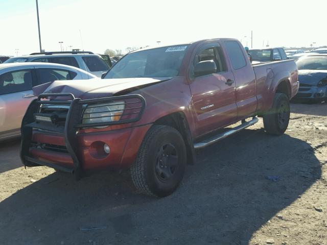 5TEUX42N96Z292382 - 2006 TOYOTA TACOMA ACC RED photo 2