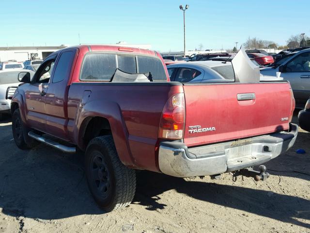 5TEUX42N96Z292382 - 2006 TOYOTA TACOMA ACC RED photo 3