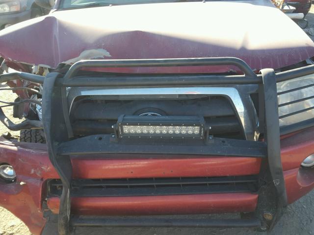 5TEUX42N96Z292382 - 2006 TOYOTA TACOMA ACC RED photo 7