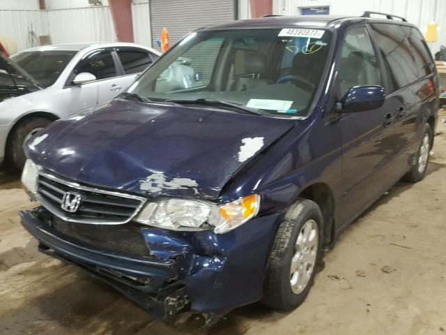 5FNRL18934B055573 - 2004 HONDA ODYSSEY EX BLACK photo 2