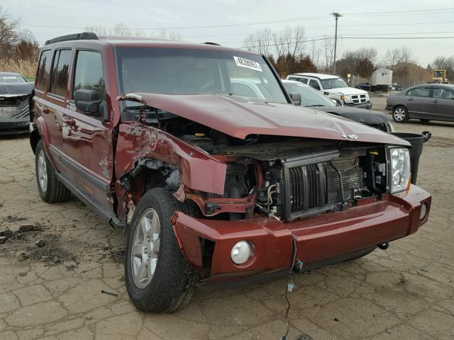 1J8HG48K17C669813 - 2007 JEEP COMMANDER RED photo 1