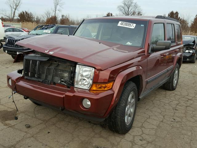 1J8HG48K17C669813 - 2007 JEEP COMMANDER 红色 照片 2