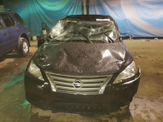 3N1AB7AP8DL708785 - 2013 NISSAN SENTRA S BLACK photo 10