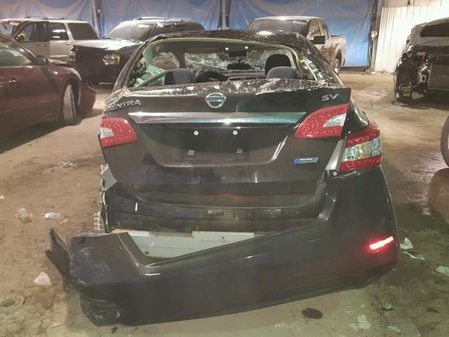 3N1AB7AP8DL708785 - 2013 NISSAN SENTRA S BLACK photo 9