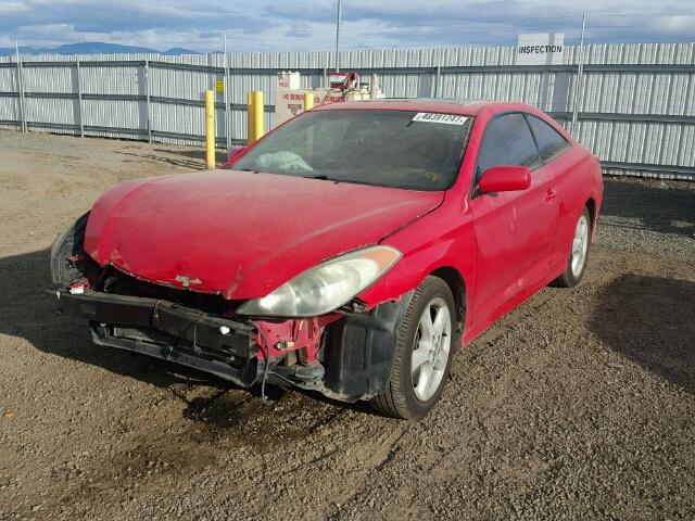 4T1CE38P84U774587 - 2004 TOYOTA CAMRY SOLA RED photo 2