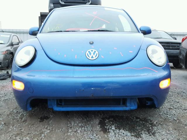 3VWBK21C11M443275 - 2001 VOLKSWAGEN NEW BEETLE BLUE photo 9