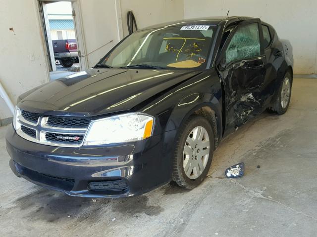 1C3CDZAG2CN207020 - 2012 DODGE AVENGER SE BLACK photo 2