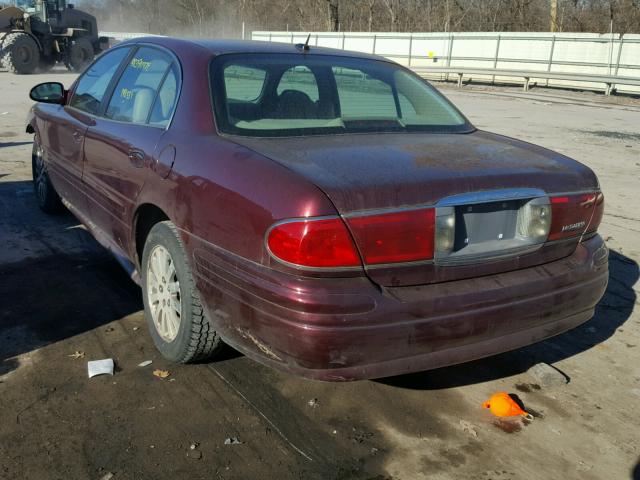 1G4HP52K95U279969 - 2005 BUICK LESABRE CU BURGUNDY photo 3