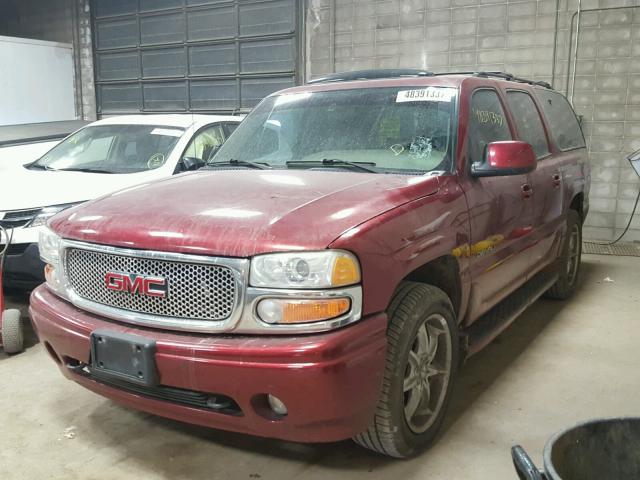 1GKFK66U11J195625 - 2001 GMC DENALI XL RED photo 2