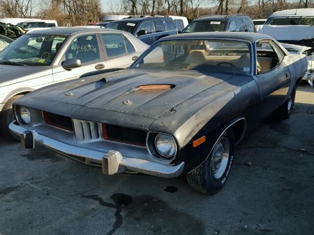 BH23G3B478305 - 1973 PLYMOUTH BARRACUDA BLACK photo 2