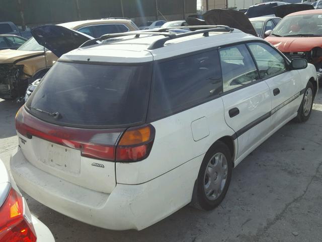 4S3BH635016308621 - 2001 SUBARU LEGACY L WHITE photo 4