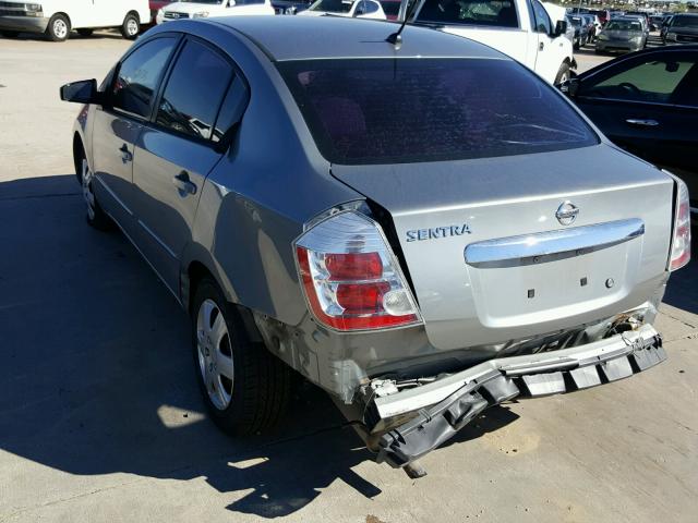 3N1AB6AP8AL627727 - 2010 NISSAN SENTRA 2.0 GRAY photo 3