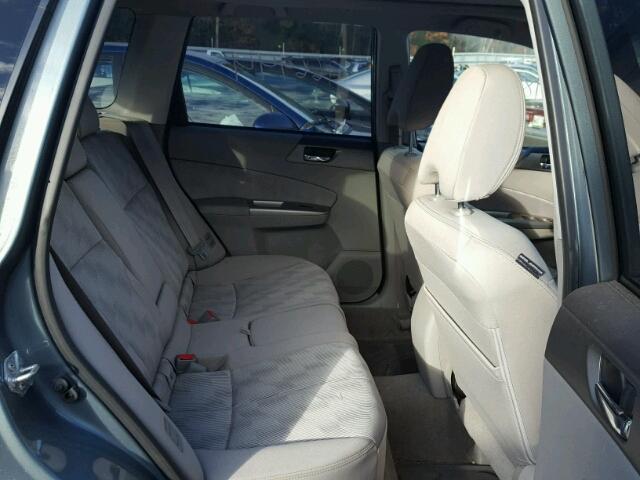 JF2SH6CC8AH779968 - 2010 SUBARU FORESTER 2 BLUE photo 6