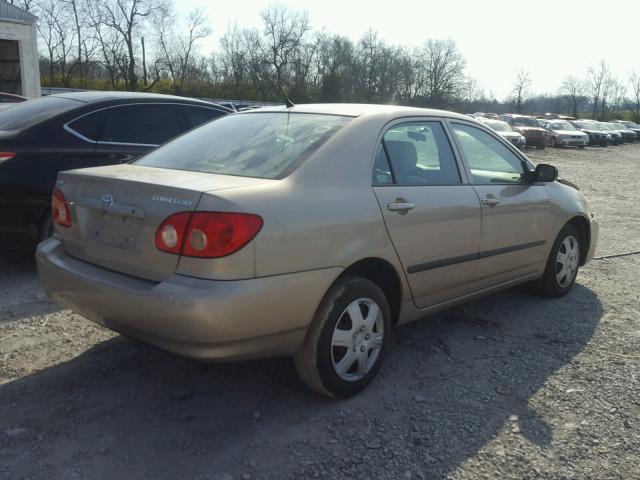 2T1BR32E25C326954 - 2005 TOYOTA COROLLA CE GOLD photo 4