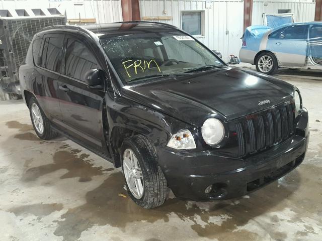 1J8FT47038D665907 - 2008 JEEP COMPASS SP BLACK photo 1