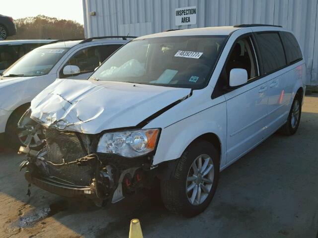 2C4RDGCG6DR811505 - 2013 DODGE GRAND CARA WHITE photo 2