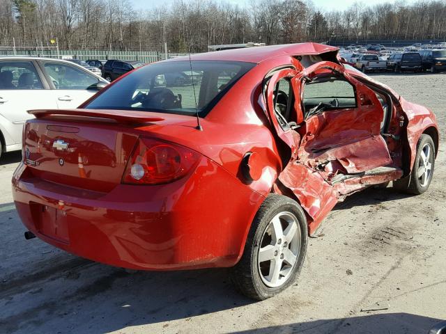 1G1AL55FX77385390 - 2007 CHEVROLET COBALT LT RED photo 4