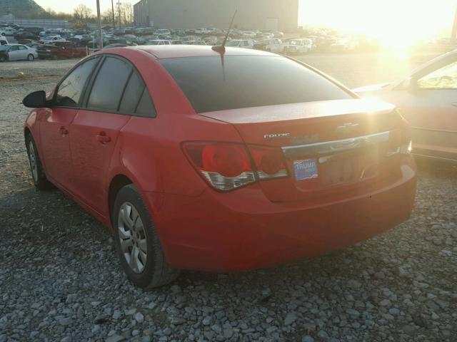 1G1PA5SH4E7484905 - 2014 CHEVROLET CRUZE LS RED photo 3