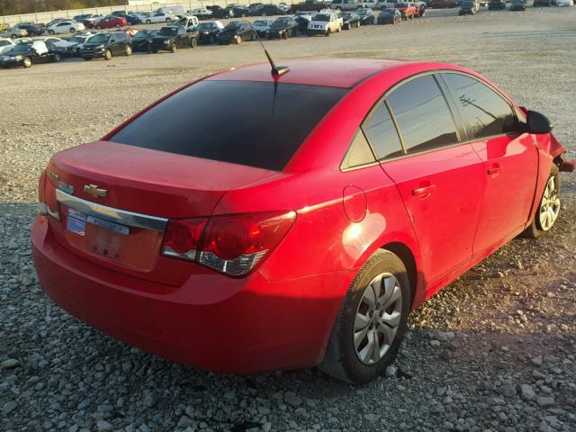 1G1PA5SH4E7484905 - 2014 CHEVROLET CRUZE LS RED photo 4