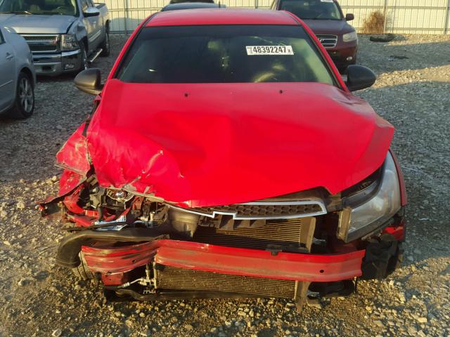 1G1PA5SH4E7484905 - 2014 CHEVROLET CRUZE LS RED photo 7