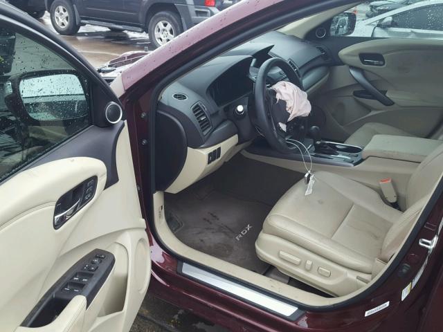 5J8TB4H33FL031412 - 2015 ACURA RDX BASE MAROON photo 9