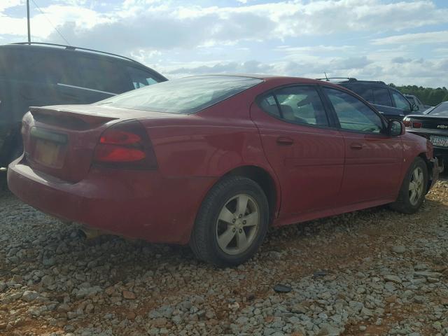 2G2WP552381158883 - 2008 PONTIAC GRAND PRIX წითელი ფოტო 4