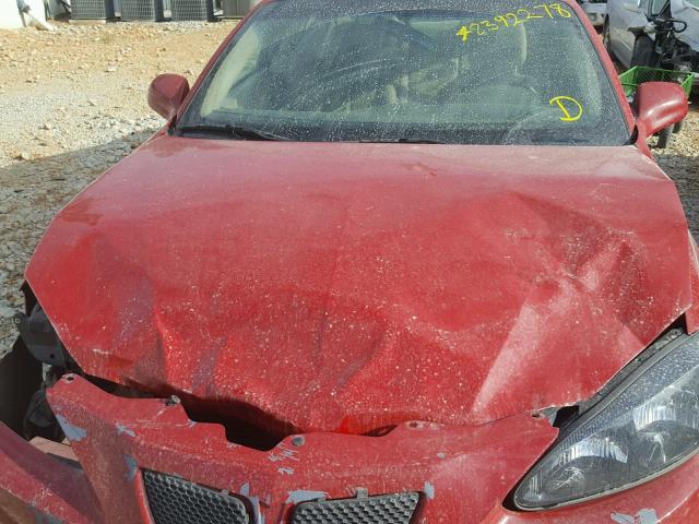2G2WP552381158883 - 2008 PONTIAC GRAND PRIX წითელი ფოტო 7