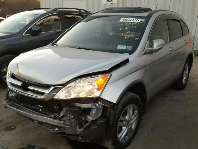 JHLRE4H73BC020913 - 2011 HONDA CR-V EXL SILVER photo 2