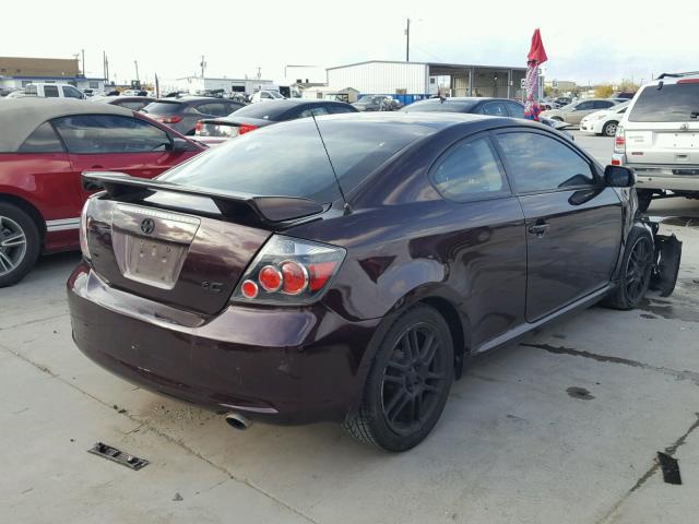 JTKDE167280249238 - 2008 SCION TC MAROON photo 4