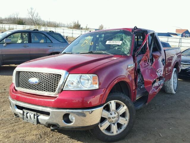 1FTPX14547NA41170 - 2007 FORD F150 RED photo 2