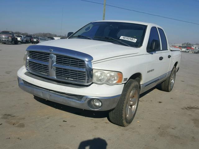 1D7HA18DX5J537690 - 2005 DODGE RAM 1500 S WHITE photo 2