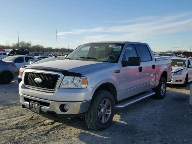 1FTRW14W67KD04717 - 2007 FORD F150 SUPER SILVER photo 2