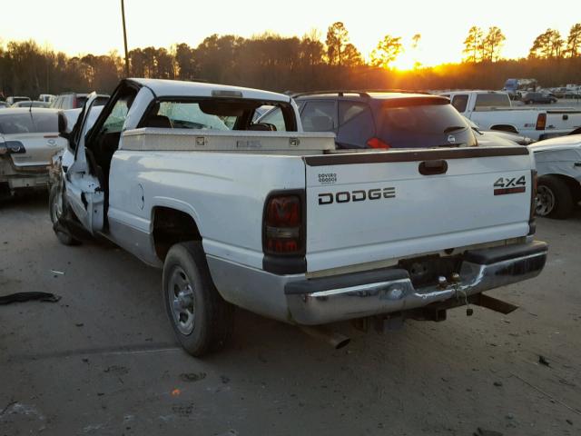 1B7HC16X41S169996 - 2001 DODGE RAM 1500 WHITE photo 3