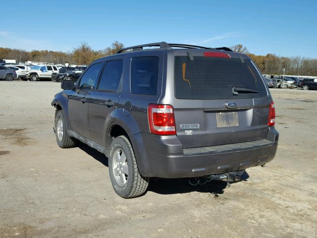 1FMCU02799KA29800 - 2009 FORD ESCAPE XLS GRAY photo 3