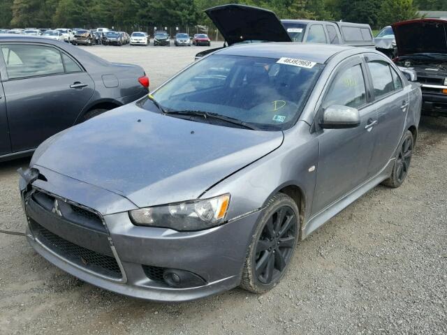 JA32U8FW9DU017822 - 2013 MITSUBISHI LANCER GT GRAY photo 2