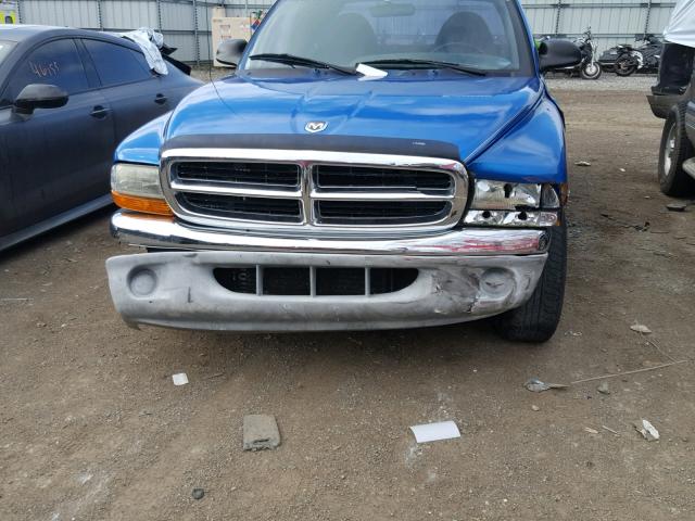 1B7GL22X8XS244649 - 1999 DODGE DAKOTA BLUE photo 9