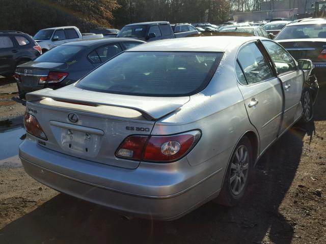 JTHBF30G930107251 - 2003 LEXUS ES 300 SILVER photo 4