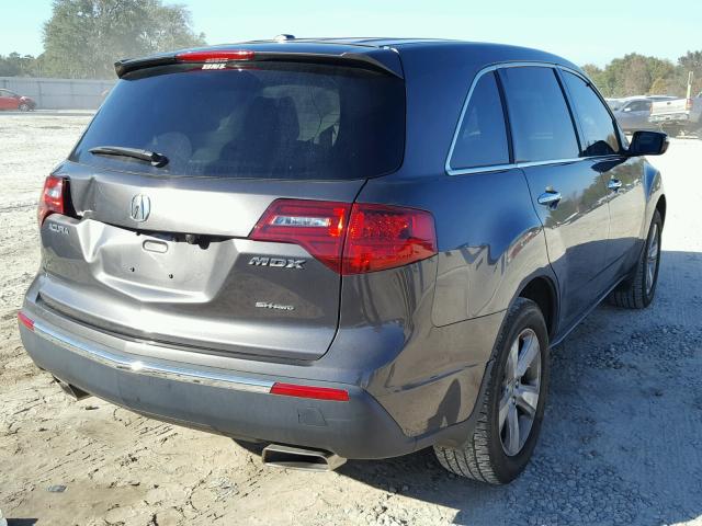 2HNYD2H28BH534865 - 2011 ACURA MDX CHARCOAL photo 4