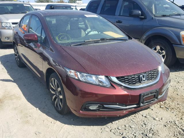 19XFB2F94EE239149 - 2014 HONDA CIVIC EXL 勃艮第红 照片 1