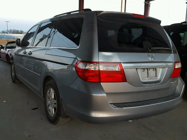 5FNRL38615B027659 - 2005 HONDA ODYSSEY EX SILVER photo 3