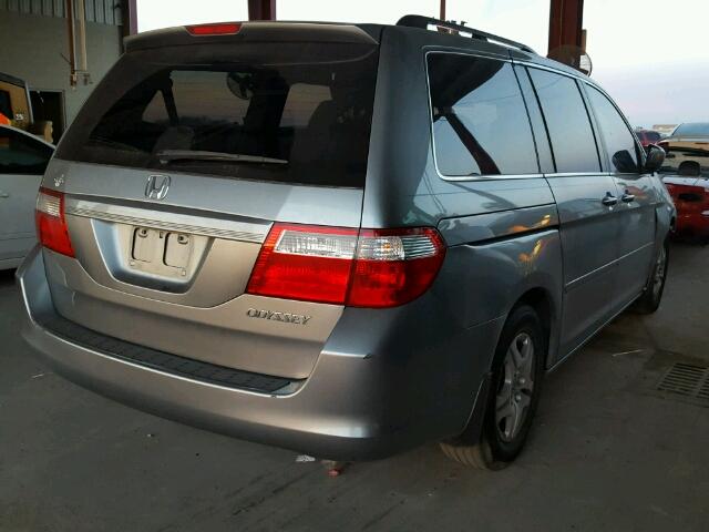 5FNRL38615B027659 - 2005 HONDA ODYSSEY EX SILVER photo 4