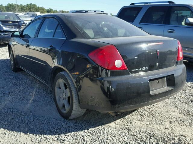 1G2ZG57B884144539 - 2008 PONTIAC G6 BASE BLACK photo 3